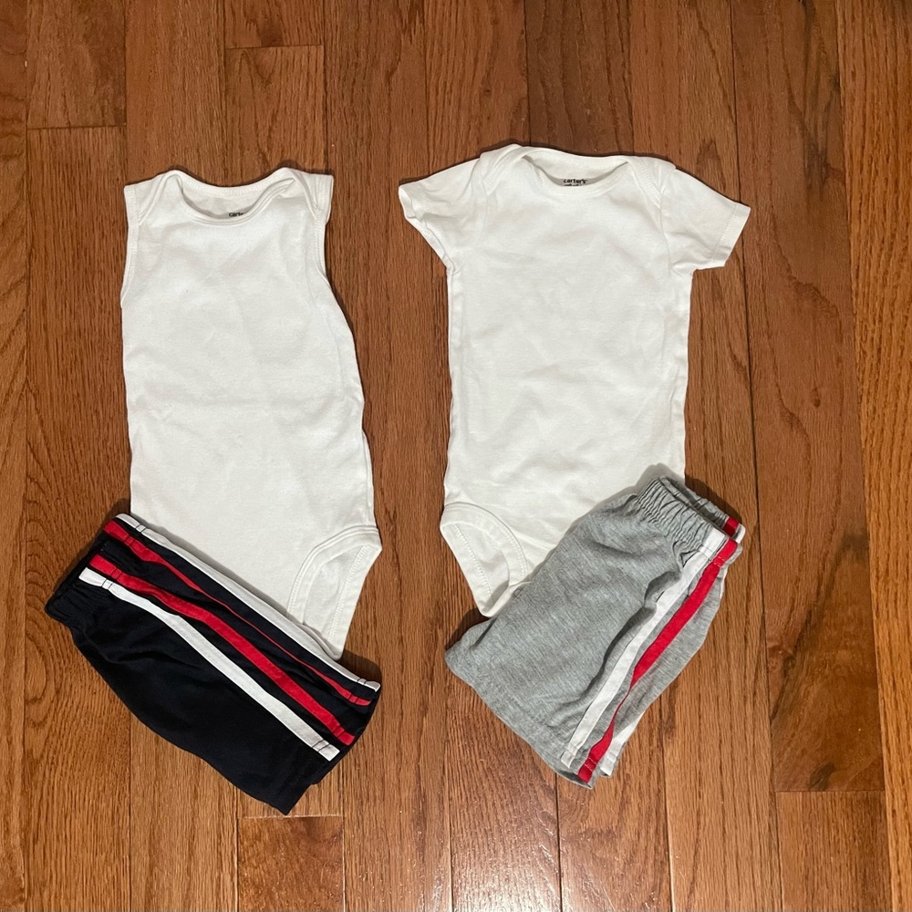 Baby Boy Shorts Set BUNDLE ( 4 pcs )